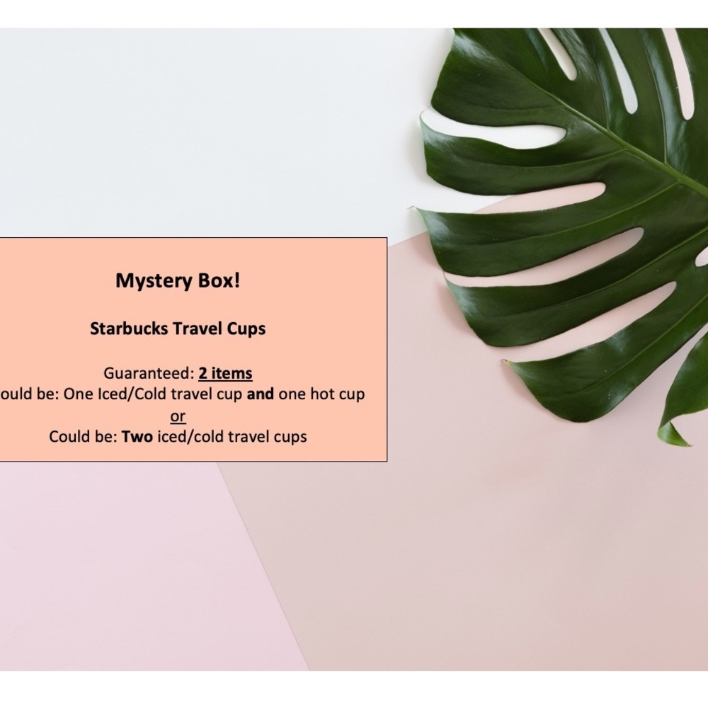 MYSTERY BOX - STARBUCKS CUPS ☕️